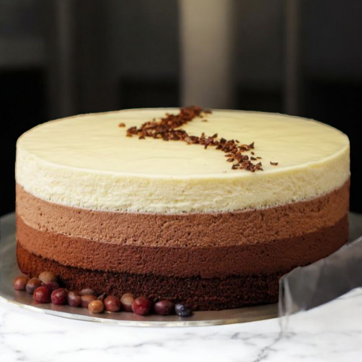 Triple Coffee mousse cake